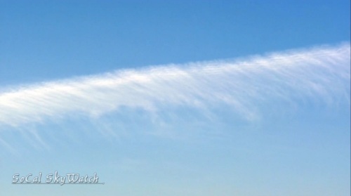 4/16/2012 San Diego 7:10pm - Chemtrail particle fallout and drift.