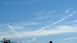 1/5/2012 El Cajon 10:58am - Chemtrail X with HAARP wave expansion.