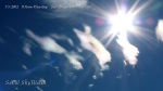 1/5/2012 San Diego 11:15am - Iridescent HAARP wave clouds appear in a row.