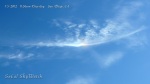 1/5/2012 San Diego 11:36am - Sun dog "chembow" appears in chemtrail cloud.