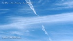 1/5/2012 San Diego 1:43pm - Expanding chemtrail line segments [time-lapse sequence].