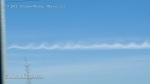 1/9/2012 Murrieta 10:52am - "Ocean wave" patterns emerge in the chemtrail cloud.
