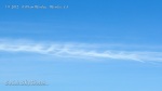 1/9/2012 Menifee 11:09am - The chemtrail breaks into multiple sine wave streams.