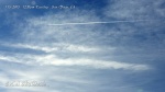12:31pm The plane continues on past expanded parallel chemtrail clouds.