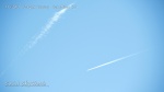 12:42pm The third plane follows right behind now with just a contrail.